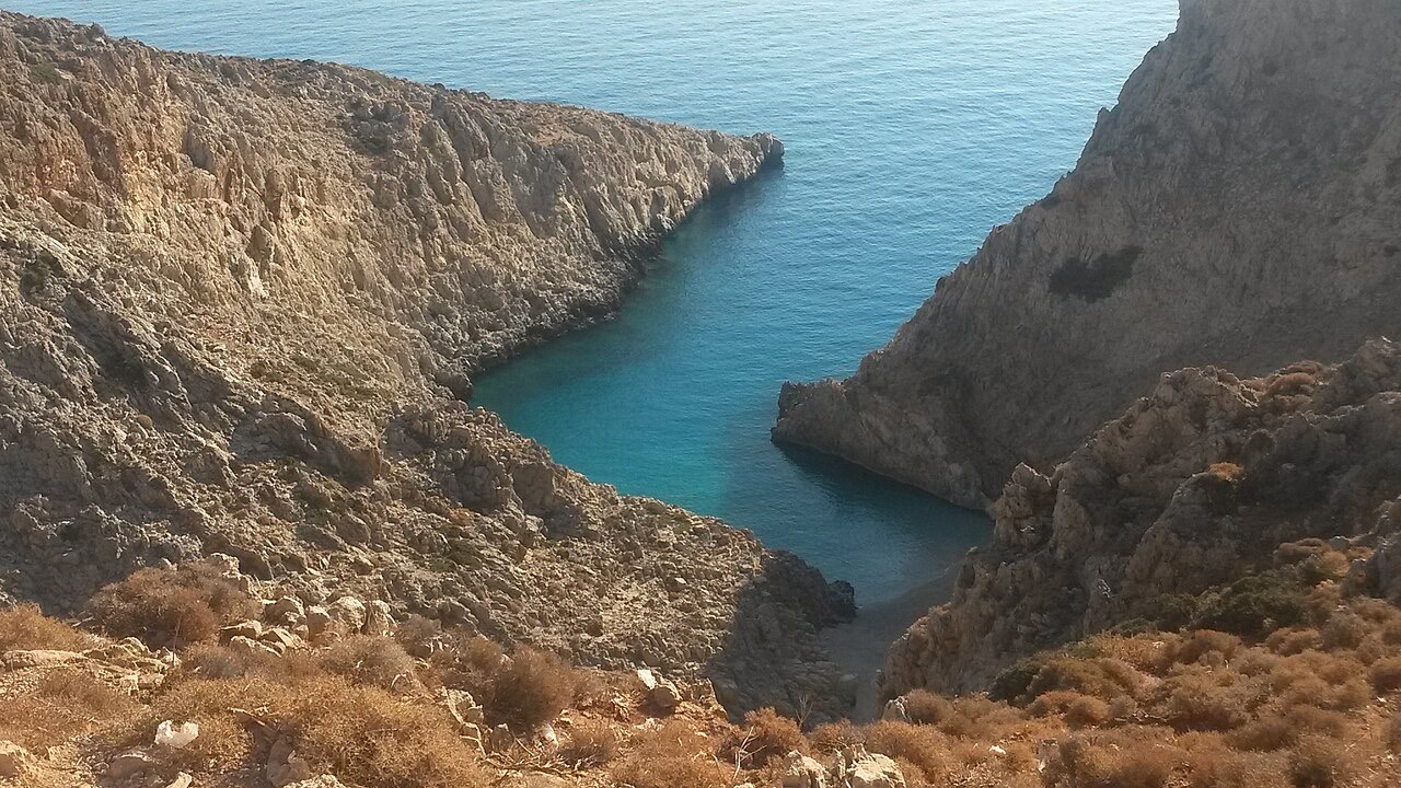 Seitan Limania: The Zigzag Cove of Akrotiri
